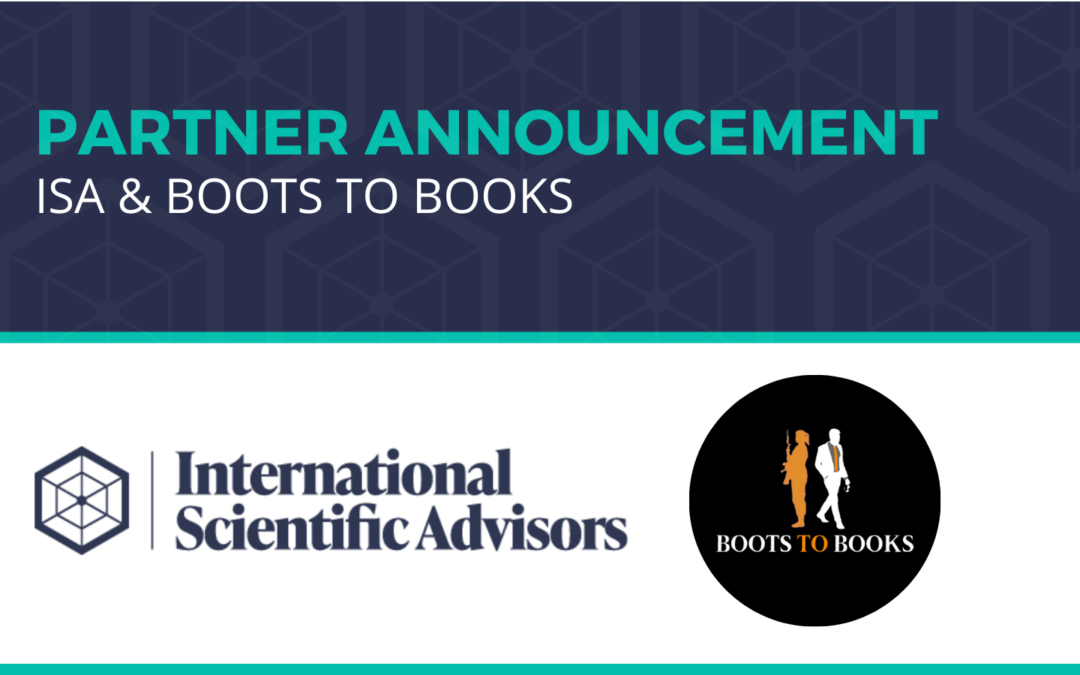 International Scientific Advisors Announces Community Partnership with Boots to Books